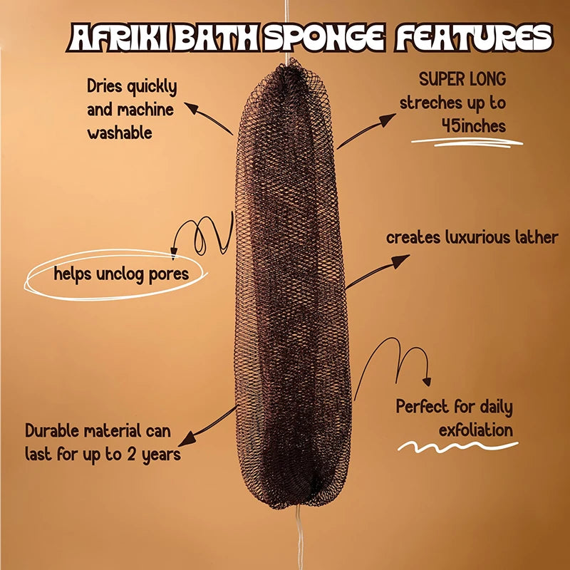 Authentic African Mesh Exfoliating Sponge - Soft & Effective