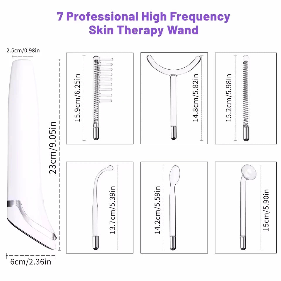 High Frequency Facial Machine – Acne, Anti-Aging & Hair Growth Wand
