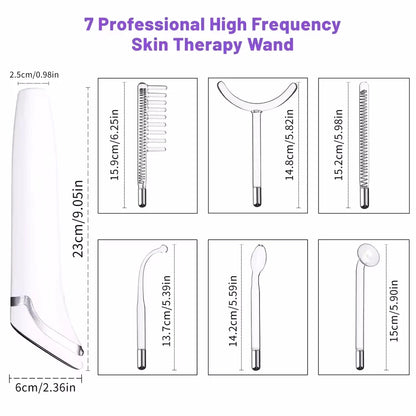High Frequency Facial Machine – Acne, Anti-Aging & Hair Growth Wand